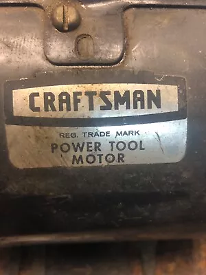 Vintage Craftsman 1/2 HP Dual Shaft Electric Motor 3450 RPM 113.12160 • $115