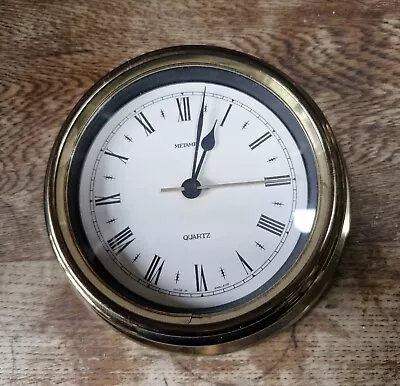 Metamec Nautical Clock - Vintage Battery Wall Ships Bulkhead Clock • £29.99