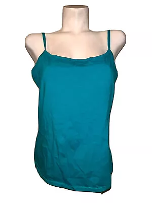 VS Victoria's Secret Bra Tops Women's Size XL XLarge Teal Blue Built-in Bra Cami • $17.84