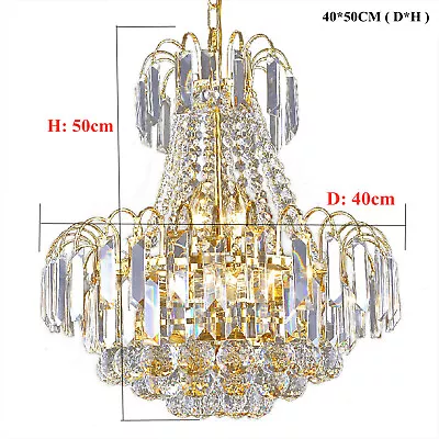 Elegant Crystal Chandelier K9 Modern Ceiling Light Lamp Pendant Fixture Lighting • $83.60