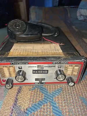 Vintage Genave GTX-200 2-meter Ham Transceiver Amateur Radio Microphone Too • $80