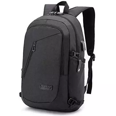 Anti-Theft Travel Laptop Backpack With USB Charging Port LockWater Resistant Sl • $37.24