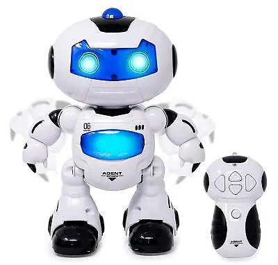 Kids Remote Control Agent Bingo Robot Toy Walking Dancing Educational Robot Toy • £17.99