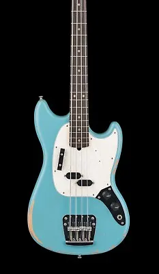 Fender JMJ Road Worn Mustang Bass - Faded Daphne Blue #60408 • $1349.99