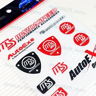 Small 12pcs MS Mazdaspeed Small Reflective Decal Sticker Window Vinyl For MAZDA • $7.13