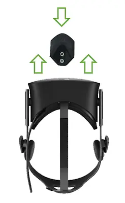 CV1 Headset Wall Bracket Mount For Oculus Rift (With Fixings): Black • £4.79