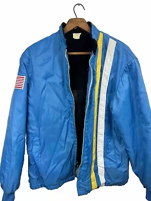 Great Lakes Vintage Nylon Racing Jacket - Plymouth Mopar Coat - Size Medium • $30