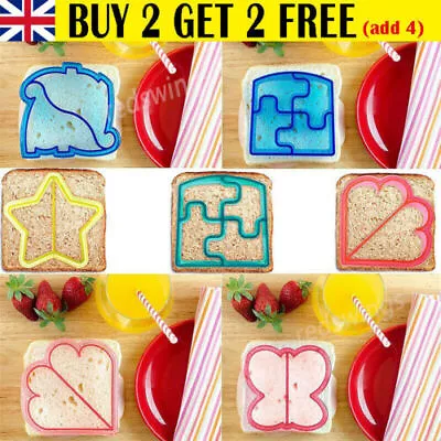 £2.99 • Buy Kids DIY Lunch Sandwich Toast Mould Cookies Mold Cake Bread Food Cutter Cooking
