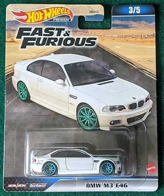 Hot Wheels Premium Real Riders Fast And Furious 7 BMW M3 E46 3/5 • $10.95