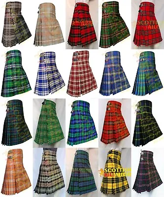 New Sale Scottish Handmade Men's Traditional 20 Color Tartan Kilt & Custom Kilt • $55
