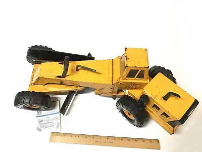 1970's Vintage Pressed Steel Mighty Tonka Road Grader RARE ORANGE #54726 • $149.95