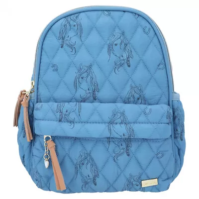 Miss Melody Backpack Blue Quilt Horse Rucksack Horses Back Pack Bag Girls Bags • £29.99