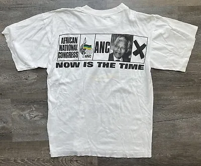 Vintage Nelson Mandela T-shirt ANC African National Congress 1990s Apartheid • $125