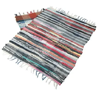 Recycled Cotton Handmade Rag Rugs 60 X 80cm • £8.99