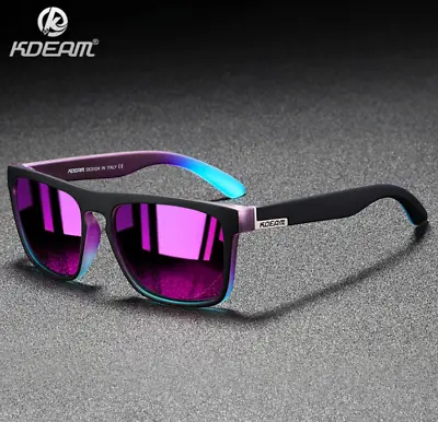 $32.50 • Buy Polarised Sport Sunglasses Square Outdoor Driving Fishing Glasses