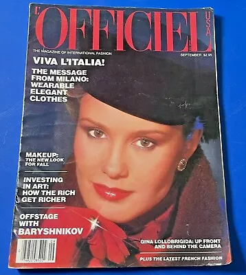 L'Officiel International Fashion Magazine - September 1979 - Jessica Lange • $22.95