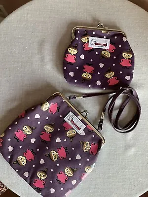 Moomin Gamaguchi Crossbody MUUMI BAG + COIN PURSE PIKKU MYY Little My NWOT • $38.40