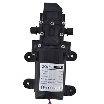 HD Electric Diaphragm Pump 5.5L/Min Smart Miniature Water Pump For RV Garden 12V • $21.04