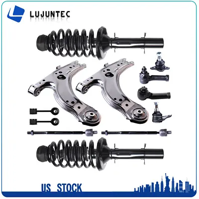 12 Pieces For VW Beetle Jetta Golf Front Struts Control Arms Tie Rods Sway Bars • $185.63