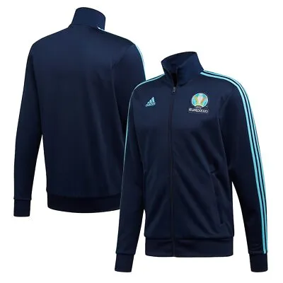 £17.95 • Buy Adidas Tracksuit Top Mens M XL 2XL Euro 2020 Football 3 Stripe Track Jacket