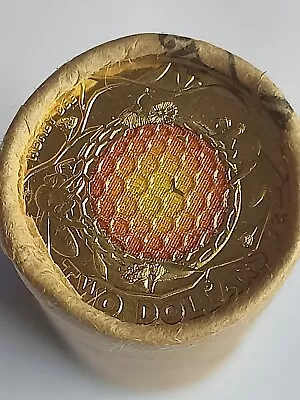 $102.50 • Buy 2022  Australian  Honey Bee  $2 Coloured Coin Roll UNC