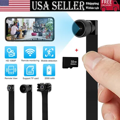 Wireless Mini WIFI Screw DIY Camera 1080P HD 4k Motion Detection Pinhole DVR Cam • $31.98