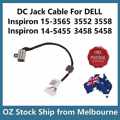 DC Power Jack For Dell Inspiron 15-3000 15-3558 15-3552 15-3551 14-3458 5458 AU • $10.45