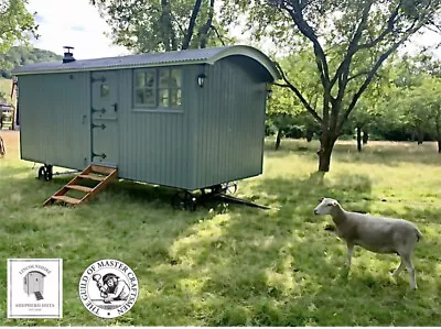 Shepherds Hut luxury Bedroomkitchenshower Room- Wood Burner. • £35000