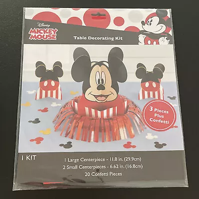 Mickey Mouse Birthday Table Decoration Kit  3 Pieces Plus Confetti • $5.99