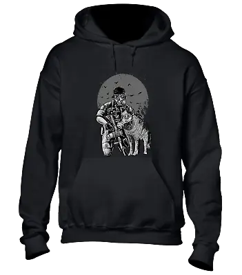 Gas Mask Dog Hoody Hoodie Cool Zombie Apocalypse Cool Walking Dead Top  • £16.99