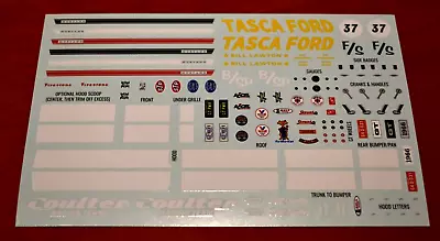 AMT 1966 Mustang 2+2 Fastback Tasca Decal Sheet 1/25 • $9.95