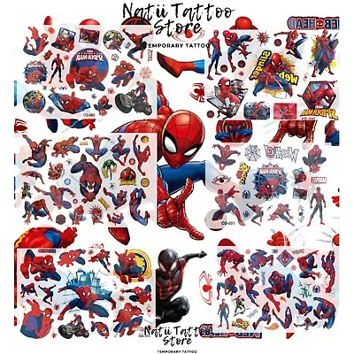£2.49 • Buy Spider-Man, Super-ManTemporary Tattoo Stickers Children Kids Birthday Party Bag 