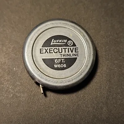 Vintage Lufkin Executive Thinline 6 Ft. W606 Tape Measure • $9.99