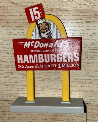 $25 • Buy Vintage 1996 McDonald's Classic McMemories Ceramic Restaurant Replacement Sign