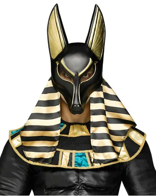 Fun World Mythical Creature Anubis Mask Men's Black Royal Dog Egyptian Roman • $24.99