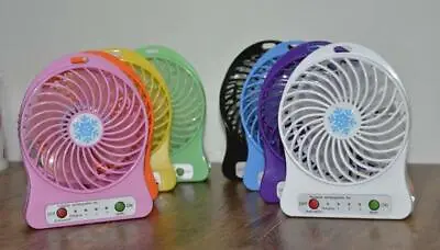 Mini Desk Fan Portable Small Cute Cooling USB Cordless Battery Camping Camper • $8.43