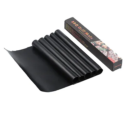 5X BBQ Grill Mat Reusable Non-Stick Cooking Sheet Resistant Liner Barbecue Pad • $16.95