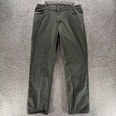 Smiths Workwear Pants Mens 38x34 Green Stretch Straight Leg Casual Pockets Work  • $9.98