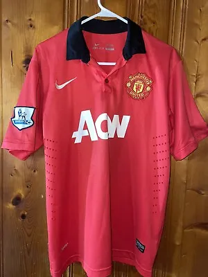 Nike Dry Fit Manchester United 2013-14 Red Jersey #17 Large • $25