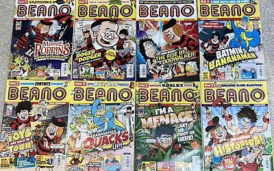 8 X BEANO COMICS  2019 Bundle / Job Lot - Dennis The Menace  / Minnie The Minx • £8.50