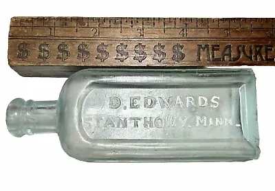 Scarce 1860s Aqua Med Dr. Edwards St Anthony Minnesota Bottle  Monitor Liniment  • $39.99