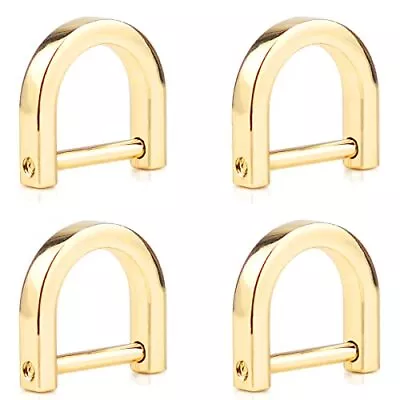 4pcs D Rings With Screw Shackle Horseshoe U Shape D Rings For Purses Bag Key Diy • $15.19