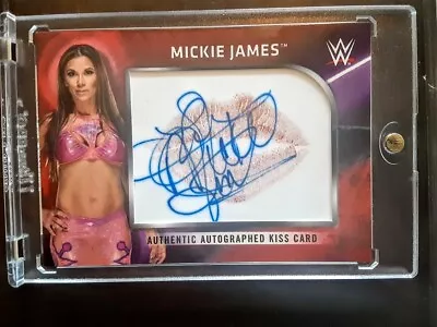 Mickie James Wwe Legend 2018 Topps Then Now Forever # 1/1 Red Autograph Kiss • $699.99