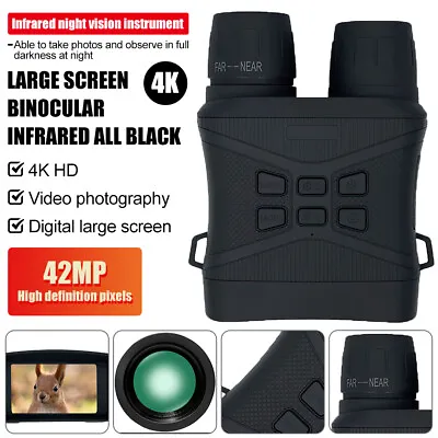 HD 42MP Binoculars Photo Video Infrared Night-Vision Hunting Scope Came 5X Zoom • £58.99