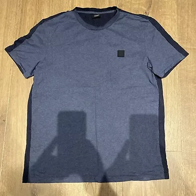 Hugo Boss Dark Blue / Grey Crew Neck Men’s T-shirt  Xxl  • £15