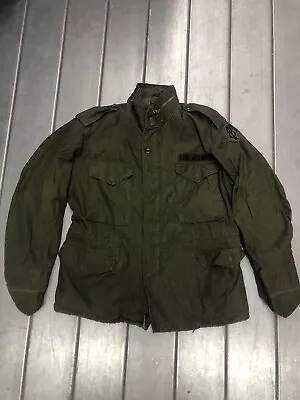 John Ownbey Army Jacket Mens Size Medium Vintage Army Green Cold Weather Coat • $62.88