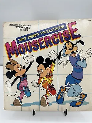 1972 Walt Disney Productions Mousercise With Exercise Book LP Vinyl Record • $14.50