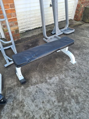 £30 • Buy Flat Weight Bench Lifting Home Gym Barbell Press Workout Fitness