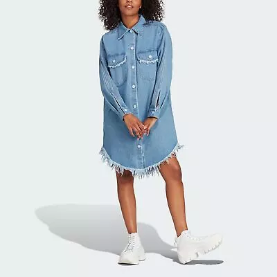 Adidas Women Adidas Originals X KSENIASCHNAIDER Fringed Shirt Dress • $60