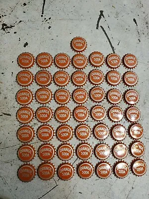 Lot Of 50 Vintage Orange Soda Bottle Caps - Unused Old Stock Arts And Crafts  • $15